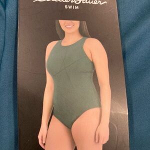 Eddie Bauer swimsuit teal blue/green NWT